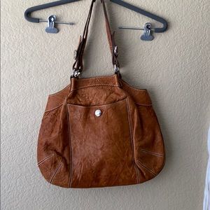 Hogan shoulder bag brown leather